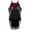 Wine, variant on Halloween Costumes Woman 2025 Stunning Gothic Dresses Plus Size Midi Fashion Long Flare Sleeve Irregular Length Short Sleeve Chiffon Party Dress for Women
