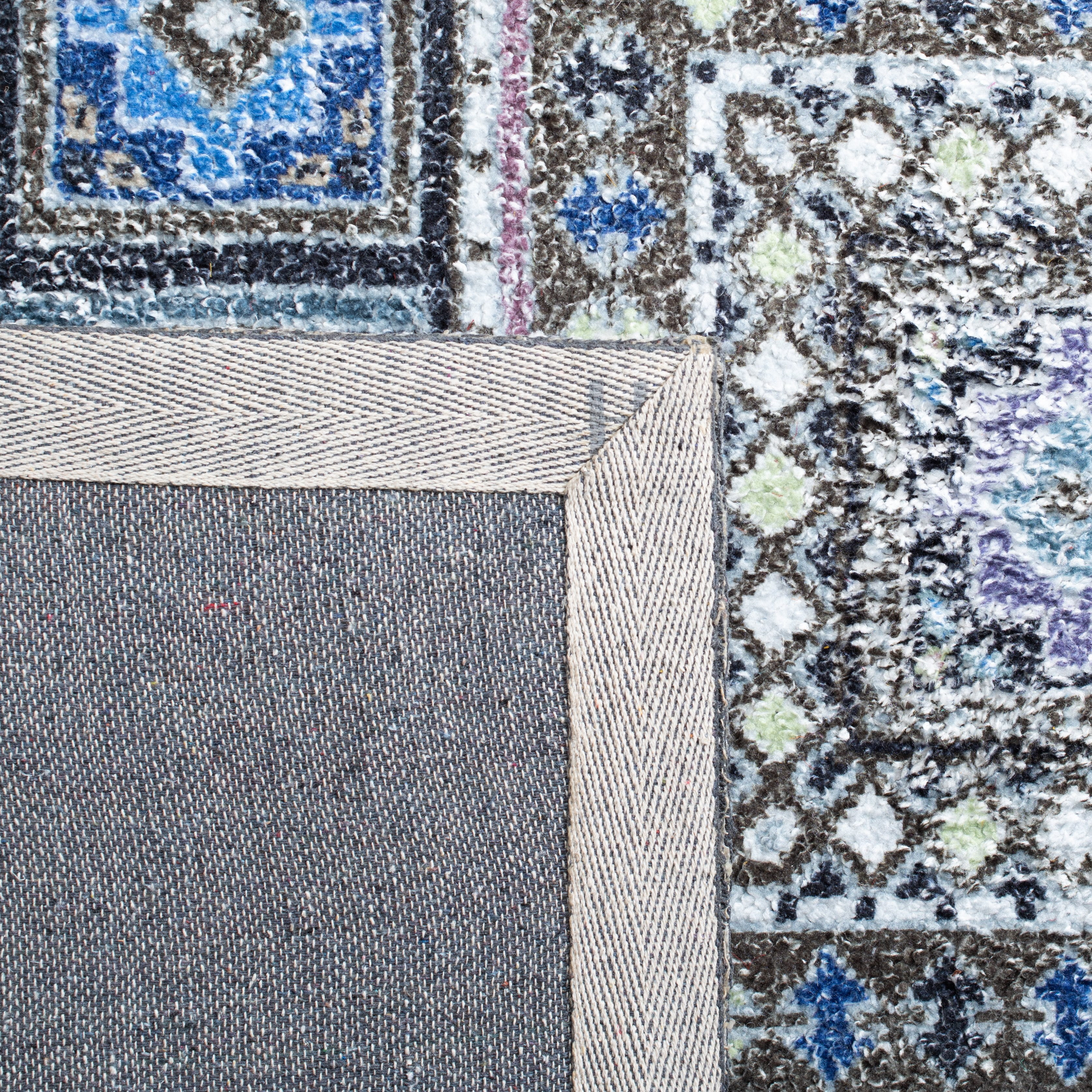 SAFAVIEH Classic Vintage Brooklyn Medallion Area Rug, Sage/Blue, 9' x 12'