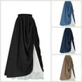 thumbnail image 6 of Maxi Long Skirt for Women  Elastic High Waist Double-Layer Victorian Renaissance Skirts, 6 of 7