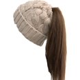 thumbnail image 1 of GFDYREE Tuque pour Queue de Cheval pour Femmes avec Bouton pour Masque, Tuque Chignon Haute et Décoiffée avec Trou pour Queue de Cheval, 1 of 6