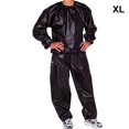 thumbnail image 2 of Eigraketly Fitness Sweat Sauna Suit Heavy Duty Pérdida de peso Ejercicio Pantalones a prueba de viento Camisa Ropa Chaqueta Adelgazante para Pescar XL negro, 2 of 5