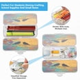 thumbnail image 5 of Plastic Pencil Box Large Capacity Pencil Boxes Clear Boxes with Snap-Tight Lid Stylish Office Supplies Storage Organizer Box Birds on A Wire, 5 of 7