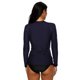 thumbnail image 2 of Camiseta de natación de manga larga con cremallera frontal y protección solar para mujer, 2 of 6