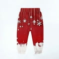 thumbnail image 3 of Atogsazn Toddler Boys Christmas Sweatpant Kids Casual Drawstring Jogger Pants Fall Winter Clothes Outfit Red 9-10Years Fashion, 3 of 3