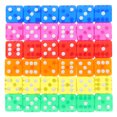 thumbnail image 4 of CIMAXIC Party 36pcs Dice Set: Acrylic Game Dice For Board Games Math Teaching Tools Party Entertainment Casino Learning Activities,0.75"X0.75"X0.75", 4 of 4