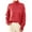 Watermelon Red, variant on Womens High Neck Sweaters Cable Knitted Loose Pullover Tops Long Sleeve Solid Color Fall Winter Knitwear (XL, Hot Pink)