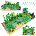 thumbnail image 3 of Bloques de construcción MOC Rain Forest River, placas base de dinosaurios de animales de selva tropical, bloques de construcción, juguetes de dinosaurios de Jurassic World, 3 of 5