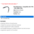 thumbnail image 2 of Rear Brake Hose - Compatible with 1996 - 2001 BMW 750iL - Beck Arnley, 2 of 2