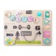 thumbnail image 1 of Tablero Ocupado De Madera Para Bebés Y Niños, Tablero De Actividad De Habilidad Motora Básica, Juguete Educativo De Aprendizaje Para Niños, Regalo De Cumpleaños Methold FN005942-00, 1 of 6