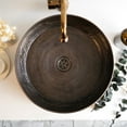 thumbnail image 5 of 20" Hand Engraved Hammered 100% Solid Copper Kitchen & Bathroom Vessel Sink Bowl – Countertop Basin for Vanity & Powder Room | Eco-Friendly Rustic Copper Sink, 5 of 5