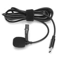 thumbnail image 3 of Mini micrófono de solapa con clip, tipo universal, con cable, para entrevistas en vivo, 3 of 8