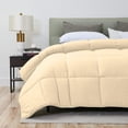 thumbnail image 2 of D.N.G. BEDDINGS 800 Thread Count 1 Piece Comforter, 100% Egyptian Cotton Cover, Damask Stripe, Twin/Twin XL Size, Ivory Color, 2 of 6