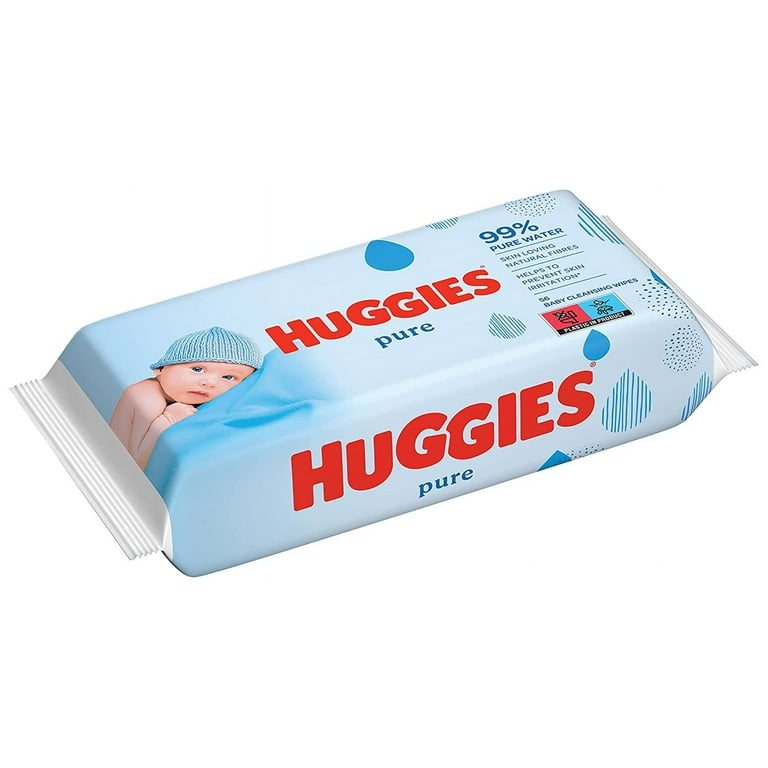 Huggies Pure Baby Wipes Fragrance Alcohol Free Wet Wipes 56 Count - Pack of 10 (560 Total) Huggies Pure Baby Wipes Fragrance Alcohol Free Wet Wipes 56 Count - Pack of 10 (560 Total)