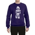 thumbnail image 2 of Sexy Tattooed Marilyn Monroe Pop Culture Unisex Crewneck Graphic Sweatshirt, Purple, X-Large, 2 of 3