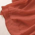 thumbnail image 6 of Women's Fashionable Casual Solid Color Cotton And Linen Top Shirt Button T Shirt Hot Pink Women Blending Shirts Women's Short Sleeve T-Shirt(XXL), 6 of 9