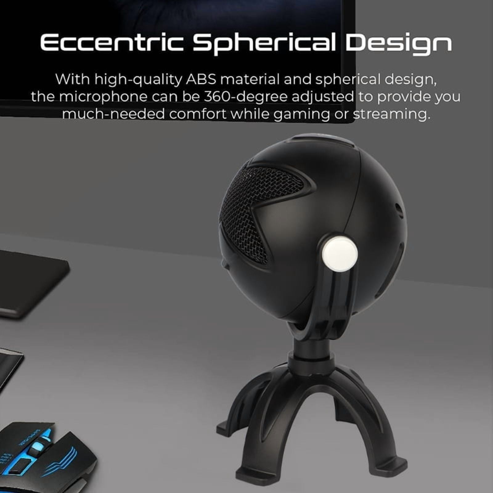 Microphone Headphone Wired Streaming Mics Game Vocal Record Application