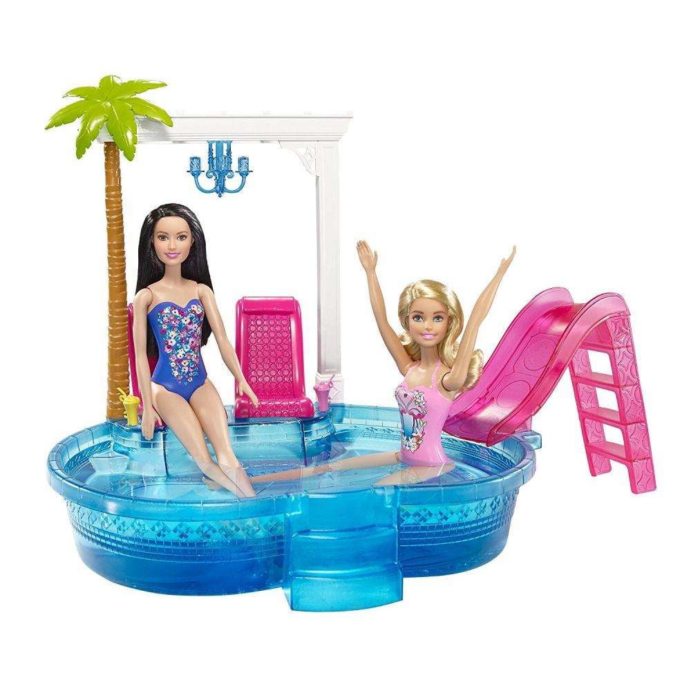 Barbie Glam Pool Party Playset with 