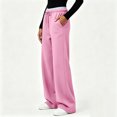 thumbnail image 4 of Luvrsol Plus Size Womens Sweatpants Loose Fit Lounge Pants Soft Casual Trousers with Deep Pockets S-3XL, 4 of 8