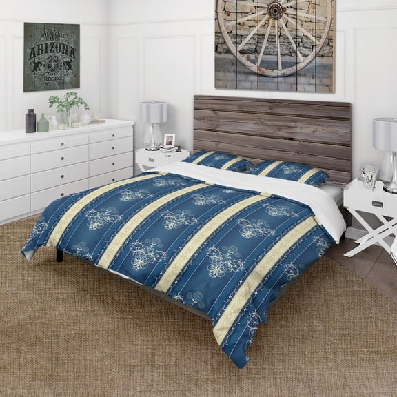 Designart 'Luxury lace Design' Mid-Century Modern Duvet Cover Set