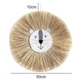 thumbnail image 4 of Ins Hand-Woven Cartoon Lion Tiger Straw Wall Hanging Craft Oranment Cotton Thread Weaving Round Tapestry Decorative, 4 of 4