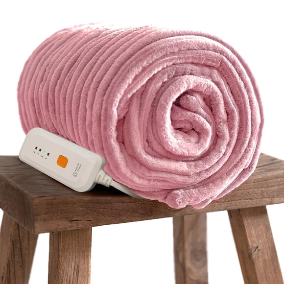 Manta térmica GOTCOZY eléctrica 130 x 150 cm, color rosa