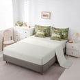 thumbnail image 3 of Catabedysis Retro Camping 7 Pieces Full Size Bedding Sets,Camp Life Print Full Size Bed in a Bag For Boys,Green,Light Gray Reversible, 3 of 7