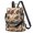 Thanksgiving Turkey Pumpkin Physalis Pattern, variant on Thanksgiving Dark Brown Diagonal Plaid Fashion Backpack, Convertible Shoulder Bag with Side Bottle Pockets & Convertible Strap, Multi Pockets Gifts for Work Travel Shopping