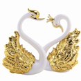 thumbnail image 2 of 2 Piezas de Figuras Adornos Cisne, DecoracióN Pastel Coche, Navidad para Bodas Hogar A, 2 of 5