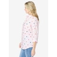 thumbnail image 3 of Woman Within Plus Size Perfect Three Quarter Sleeve Shirt, 3 of 6