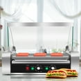 thumbnail image 3 of Costway Commercial Stainless Steel 18 Hot Dog 7 Roller Grill Cooker Machine w/ Cover, 3 of 10