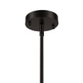 thumbnail image 5 of YANSUN 6.2 in 2-Pack Metta  Black Pendant Light with Textured Glass Shade & Adjustable Height, E26 Bulb Base for Dining Room, Kitchen Island, Living Room, 5 of 7