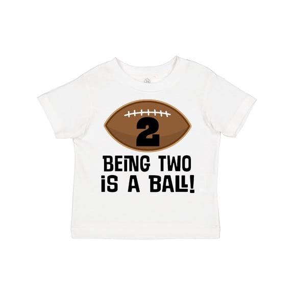 Inktastic 2nd Birthday Football Sports Boys Boys Toddler T-Shirt