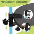 thumbnail image 3 of Dog Grooming Arm with Pet Grooming Hammock, 35" Pet Grooming Table Arm with Adjustable No Sit Haunch Holders, Dog Grooming Stand with Loop Noose for Small and Medium Pets, Blue, 3 of 18
