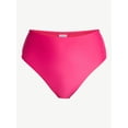 thumbnail image 3 of Time and Tru Women's and Women's Plus Size High Rise Bikini Bottoms, Sizes XS-3X, 3 of 5