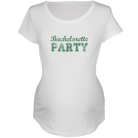 

Bachelorette Party Designated Driver White Maternity Soft T-Shirt - Large