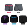 thumbnail image 4 of Women Adjustable Drawstring Swim Shorts with Brief Lining Design Ladies, 4 of 8