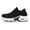 Black/White, variant on Womens Walking Shoes Slip on Sock Sneakers Lady Girls Nurse Mesh Air Cushion Platform Loafers Fashion Casual