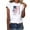 White#1, variant on Fartey Red White and Blue Shirts for Women American Flag Sunflower Graphic Tees 4th of July Short Sleeve Tops Independence Day Crew Neck T Shirt Army Green S