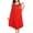Red, variant on UFOUND Women Sleepwear Casual Solid Color Dress Sleeveless Round Neck Lace Splice Dress Pullover Loose Dress Pajamas Homewear Loungewear Nightwear Cozy