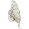thumbnail image 5 of The Anguished Angel Long-Winged Sitting Statue Sorrowful Angel Figure Memorial Gift Cemetery Statues Crying Angel, 5 of 5