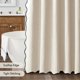 thumbnail image 5 of Cortina de ducha MIULEE, con textura de lino beige, impermeable, 180 x 180 cm, 5 of 6