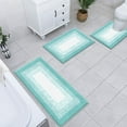 thumbnail image 4 of Ileading 3 Piece Bath Rug Set Microfiber Washable Non Slip Bathroom Rug and Mat Set, 4 of 11