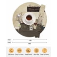 thumbnail image 6 of 13 Inch Round Placemats Set of 6, Texas Stars Vintage Non Slip Heat Insulation PP Table Mats, Bless OurHome Pots Country Wood Grain Washable Place Mats for Kitchen Dining Party Table Decor, 6 of 7