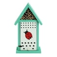 thumbnail image 7 of Navaris Ladybird House for Garden - Wooden Insect Hotel for Ladybirds Bees Insects - Wall Mounted Live Ladybug Habitat with Cleaning Door and Bee Nesting Tubes, 7 of 7