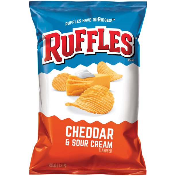 Ruffles® Cheddar & Sour Cream Potato Chips 24.37 oz. Bag