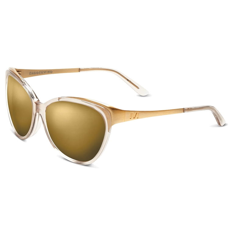 NEW IVI VISION women\'s daggerwing sunglasses in tigers eye - brushed gold / bron Daggerwing - IVI Vision main image 2