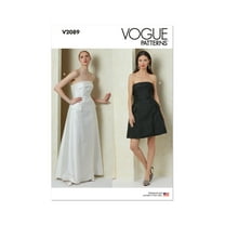 Vogue Sewing Pattern 2089 - Misses' Dress in Two Lengths, Size: D5 (4-6-8-10-12)