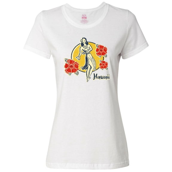 Inktastic Retro Hula Girl Women's T-Shirt