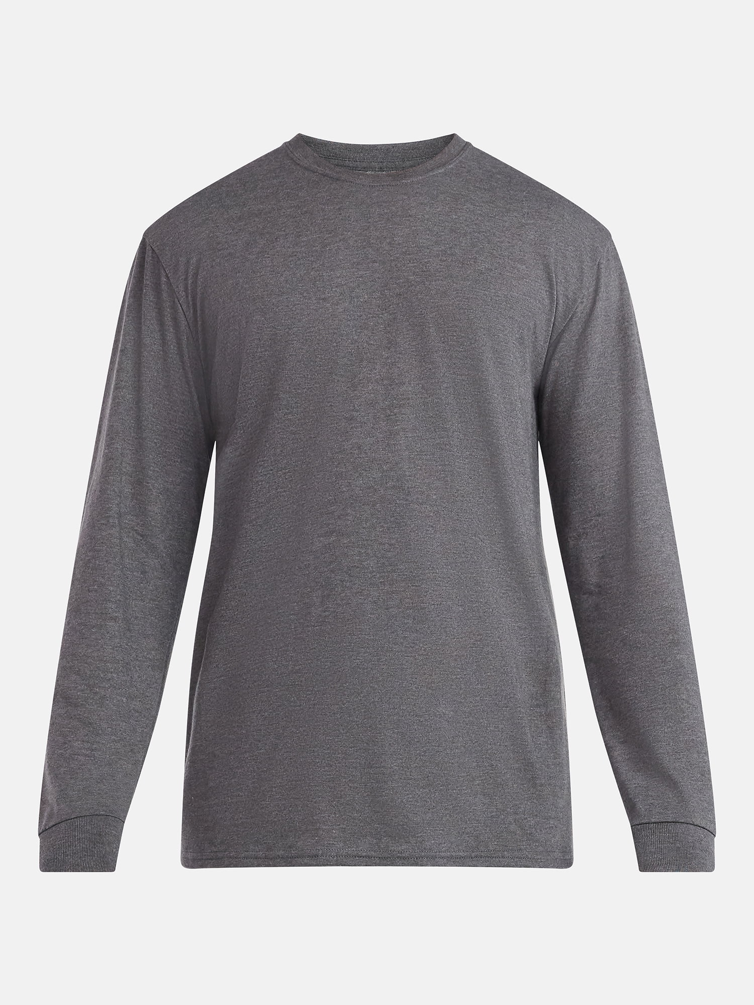 Athletic Works Men's and Big Men's Cotton Tee with Long Sleeves, Sizes S-3XL