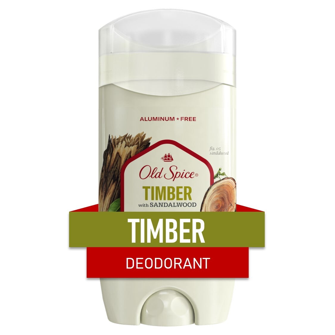 Old Spice Deodorant for Men Timber with Sandalwood Scent, 3 oz